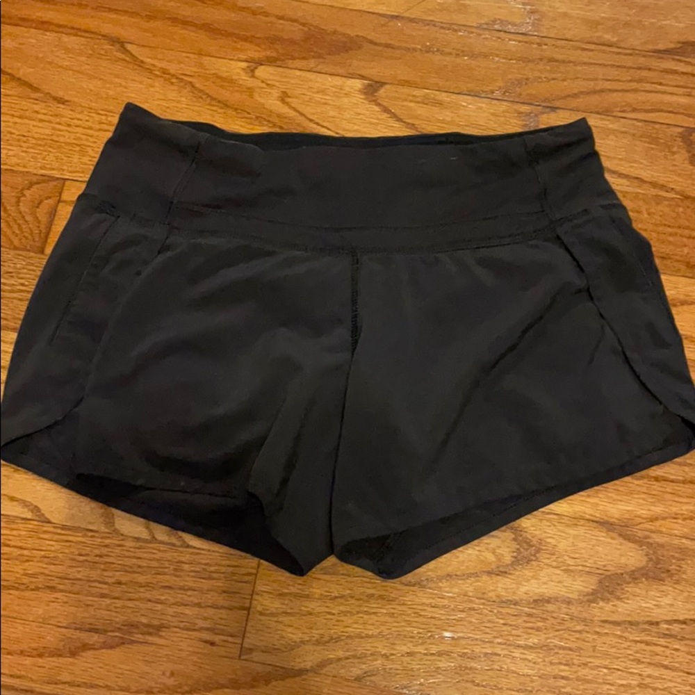 size 2 lululemon run times 2 shorts